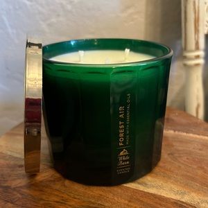 Bath & Body Works White Barn Forest Air 3 Wick Candle New